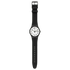 Swatch SO29B703 men's watch showing buckle band and case profile