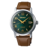 Seiko Presage SRPE45J1 Mojito Automatic Watch Green Sunburst Dial Brown Leather Strap Stainless Steel Case
