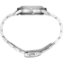 Stainless steel bracelet with three-fold clasp and push button release