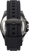 Seiko Chronograph Quartz Black Dial Black IP Stainless Steel Tachymeter Watch (SSB349P1)