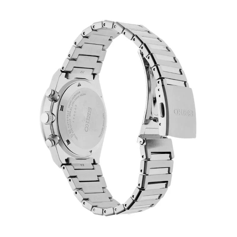 Seiko Sport Chronograph Quartz Silver Dial Stainless Steel Watch (SSB451P1)