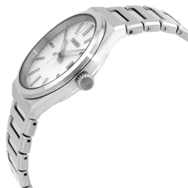 Seiko Conceptual Quartz White Dial Stainless Steel Watch (SUR553P1)