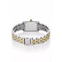 Seiko SWR093P1 fold-over clasp and crystal-set bezel detail