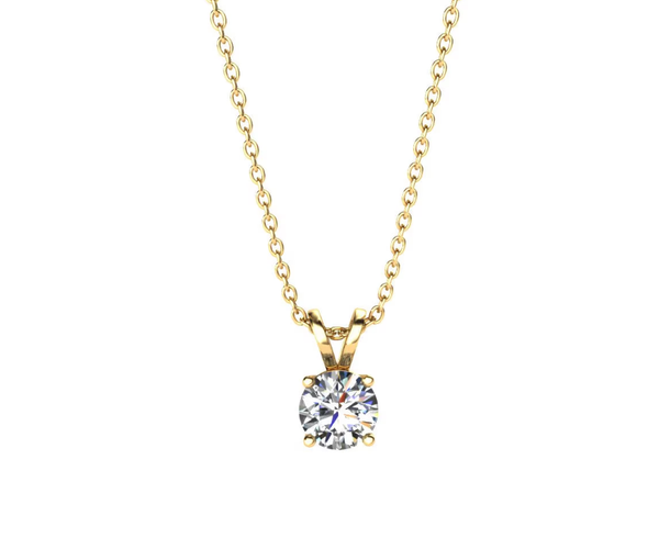 9ct Yellow Gold Lab Grown 0.50ct Diamond Pendant - LP5