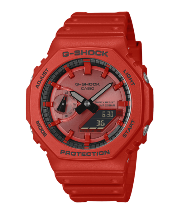 Casio G-Shock AnaDigi Red- GA-2100RRB-4ADR