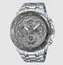 Casio EDIFICE EFR-539DE-8A chronograph with grey dial and stainless steel bracelet