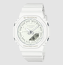 White-dial Casio G-SHOCK GMA-P2100-7A with octagonal resin case and resin strap
