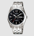 Casio MTP-1335D-1AVDF black dial watch with stainless steel bracelet and day-date window