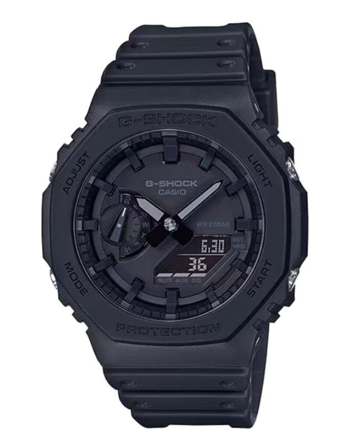 Casio G-Shock GA-2100-1A1 Quartz Analogue-Digital Black Resin Watch (GA-2100-1A1DR)