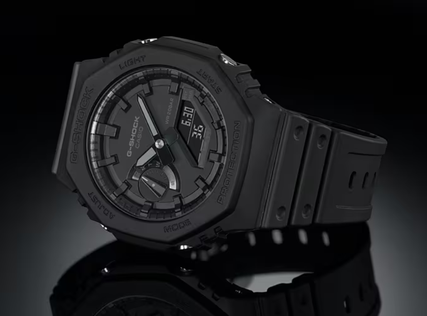 Casio G-Shock GA-2100-1A1 Quartz Analogue-Digital Black Resin Watch (GA-2100-1A1DR)