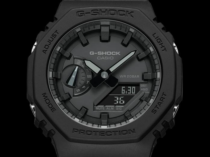 Casio G-Shock GA-2100-1A1 Quartz Analogue-Digital Black Resin Watch (GA-2100-1A1DR)