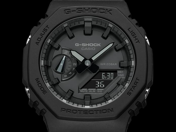 Casio G-Shock GA-2100-1A1 Quartz Analogue-Digital Black Resin Watch (GA-2100-1A1DR)