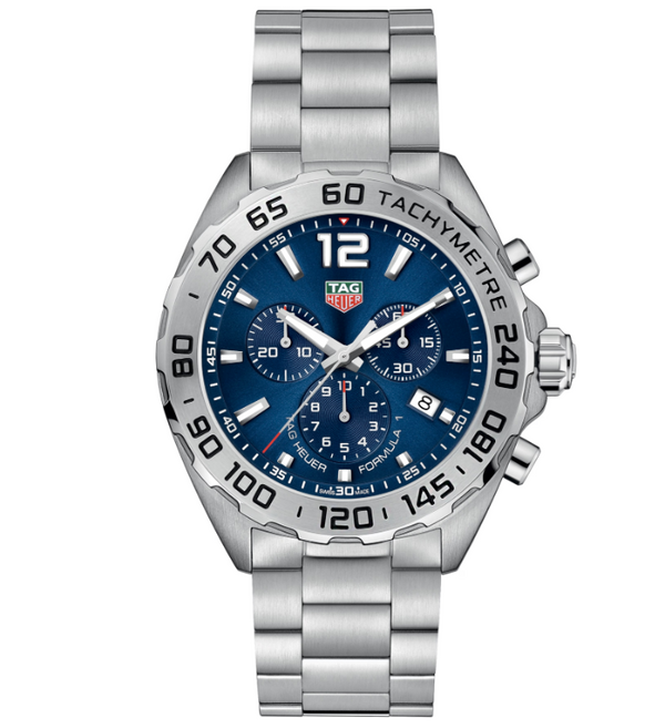 TAG Heuer Formula 1 Chronograph Quartz Blue Dial Stainless Steel Watch (CAZ101)
