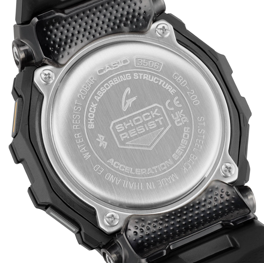 Casio G-Shock GBD-200-1A1DR G-SHOCK MOVE Bluetooth Digital Fitness Watch Black Resin (GBD-200-1A1DR)