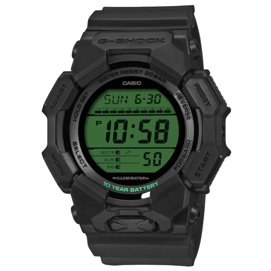 Casio G-Shock GD-010BEG-1D Digital Black Bio-Based Resin Watch (GD-010BEG-1D)