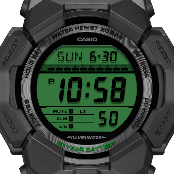 Casio G-Shock GD-010BEG-1D Digital Black Bio-Based Resin Watch (GD-010BEG-1D)