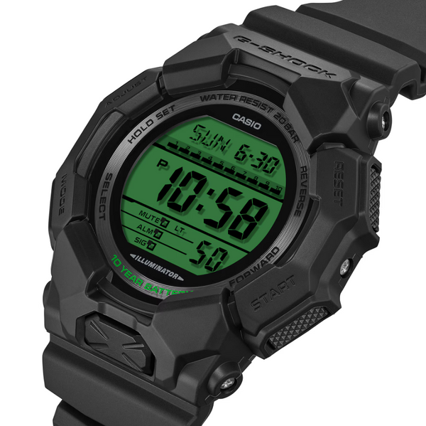Casio G-Shock GD-010BEG-1D Digital Black Bio-Based Resin Watch (GD-010BEG-1D)