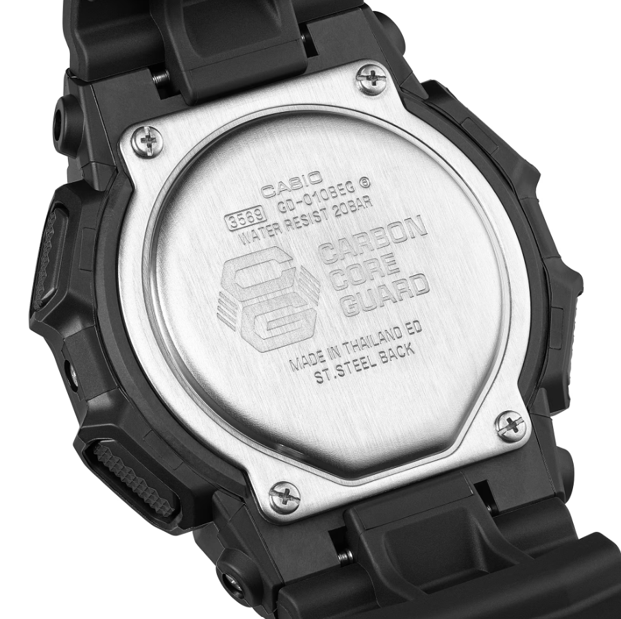 Casio G-Shock GD-010BEG-1D Digital Black Bio-Based Resin Watch (GD-010BEG-1D)