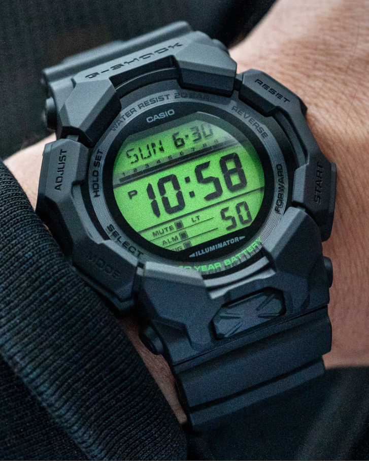 Casio G-Shock GD-010BEG-1D Digital Black Bio-Based Resin Watch (GD-010BEG-1D)