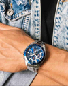 Casio Edifice EFV-550D Chronograph Quartz Blue Dial Stainless Steel Watch (EFV-550D-2AVUDF)