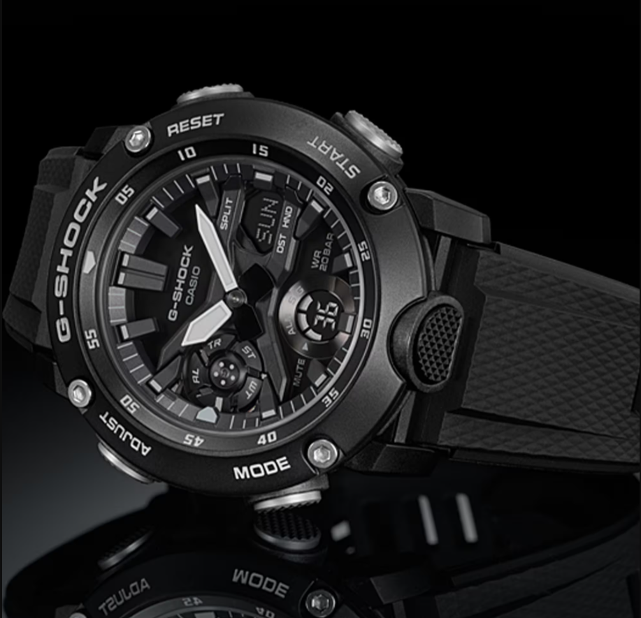 Casio G-Shock GA-2000S-1A Carbon Core Guard Analog-Digital Quartz Black Watch