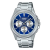Casio MTP-1375D-2A1V Quartz Multi-Function Blue Dial Stainless Steel Watch (MTP-1375D-2A1V)