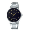Casio LTP-VT01D Quartz Black Dial Roman Numerals Stainless Steel Ladies Watch (LTP-VT01D-1B)