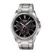 Casio MTP-1375D-1A Quartz Chronograph Black Dial Stainless Steel Watch (MTP-1375D-1AV)