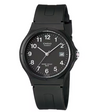 Casio MW-59-1BVDF Quartz Black Dial Resin Watch with Date (MW-59-1BV)