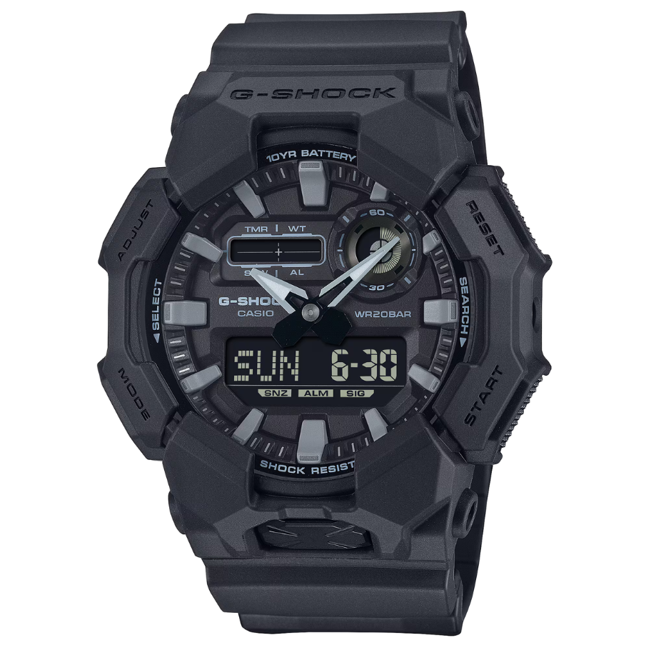 Casio G-Shock GA-010-1A1DR Ana-Digi Quartz Black Resin Bio-Based Watch (GA-010-1A1)