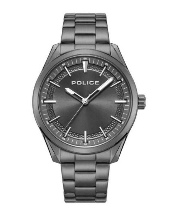Police Grille Quartz Gunmetal Grey Dial Stainless Steel Watch (PEWJG0018206)