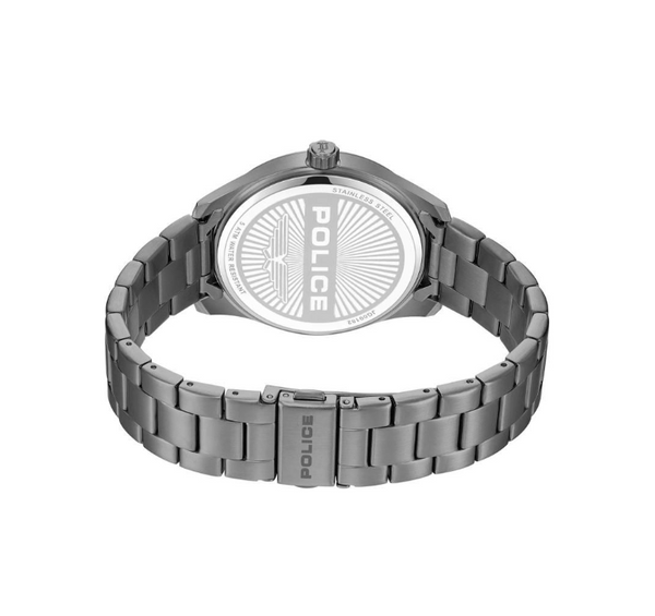 Police Grille Quartz Gunmetal Grey Dial Stainless Steel Watch (PEWJG0018206)
