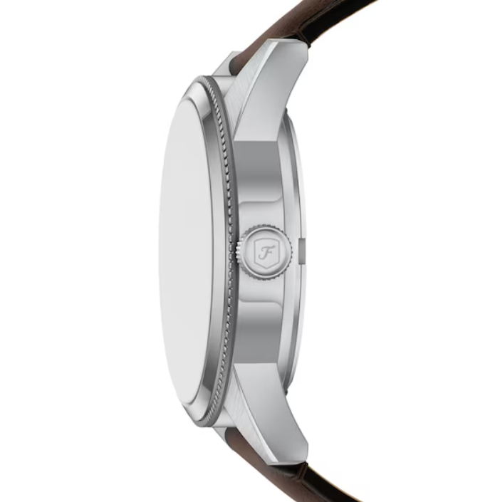 Fossil Pearson Multifunction Quartz Green Dial Brown Leather Watch (FS6137)