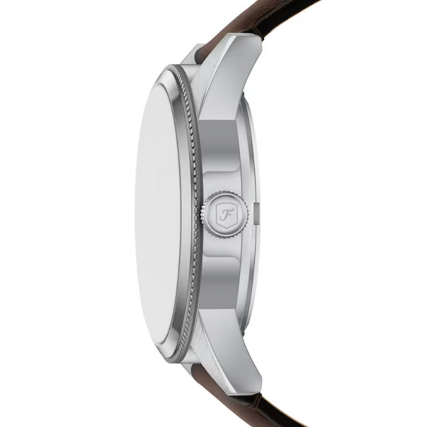 Fossil Pearson Multifunction Quartz Green Dial Brown Leather Watch (FS6137)