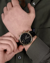 Emporio Armani Luigi Quartz Chronograph Black Dial Gold-Tone Watch (AR1917)