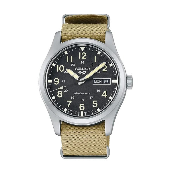 Seiko 5 Beige Nylon SRPG35K1