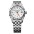 Side profile of Seiko 5 Sports GMT 39.4mm stainless steel case and crown