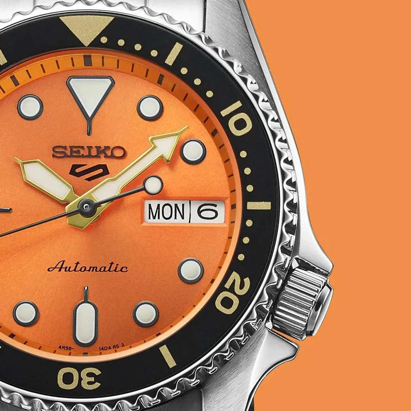 Seiko 5 Sport Orange SRPK35K1 - Cassim & Co South Africa