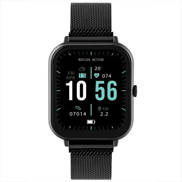 Reflex Active Black Mesh Series 23 Smartwatch RA23-4076