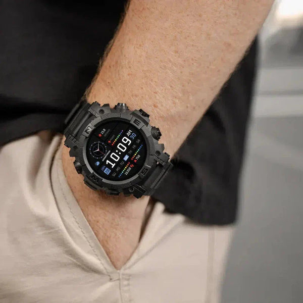 Series 38 Reflex Active Black Silicone Strap Sports Smart Calling Watch-RA38-2204 - Cassim & Co South Africa