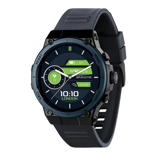 Reflex Active Series 39 Blue Silicone Strap Sports Smart Calling Watch