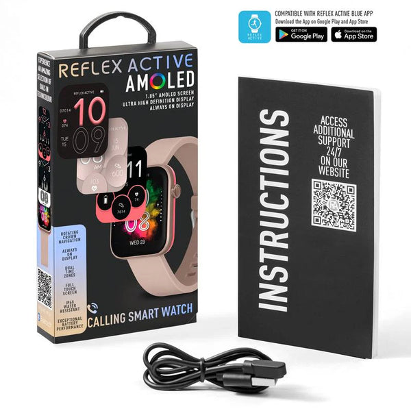Reflex Active Series 40 Amoled Brown Smart Watch