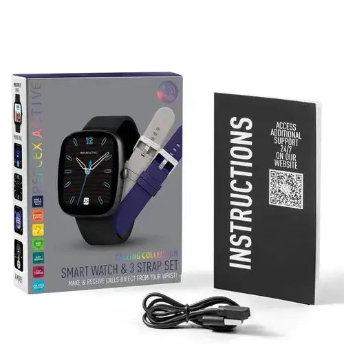 Reflex Active Series 50 Black Smart Calling Watch Interchangeable Set - Cassim & Co South Africa