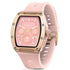 Reflex Active Series 52 smartwatch with pink dial and silicone strap
