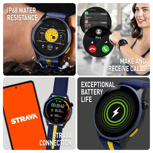 Reflex Active Series 54 Amoled GPS Blue Smart Calling Watch