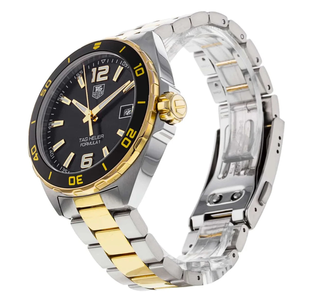 Pre-Owned TAG Heuer Formula 1 Quartz Black Dial Two-Tone Stainless Steel Watch (WAZ1121)
