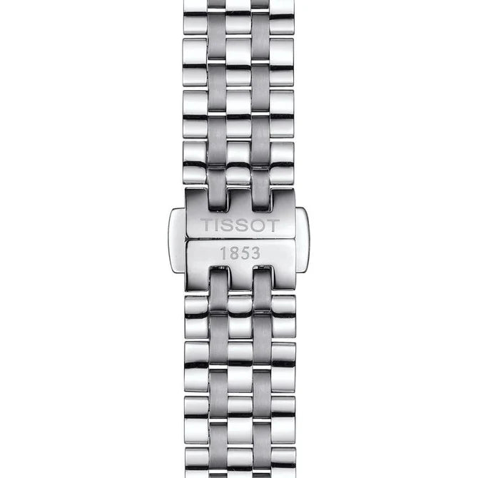 Tissot Carson quartz watch with Roman numerals and blued steel hands