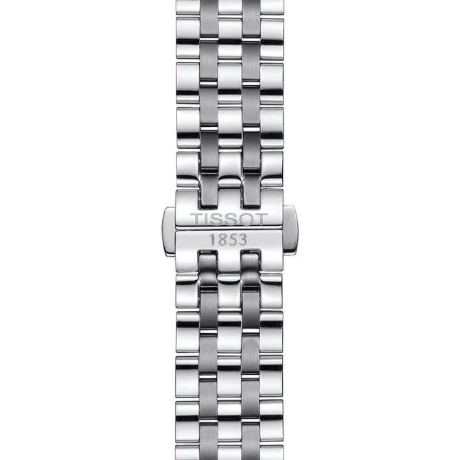 Tissot Carson Premium stainless steel case and bracelet with butterfly clasp