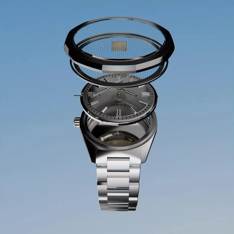 Tissot PRC 100 Solar Quartz 39mm Silver Dial Stainless Steel Watch (T151.422.11.031.00)