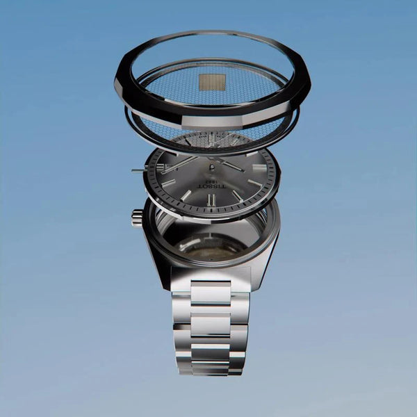 Tissot PRC 100 Solar Quartz 39mm Silver Dial Stainless Steel Watch (T151.422.11.031.00)
